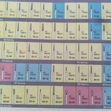 1 мешок/50 шт высокоскоростные боры для полировки сглаживания серии TR стоматологические боры