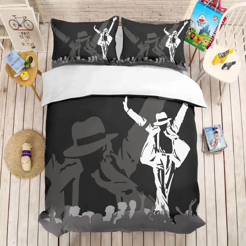 3d Bedding Set Duvet Covers Pillowcases Michael Jackson Twin Full