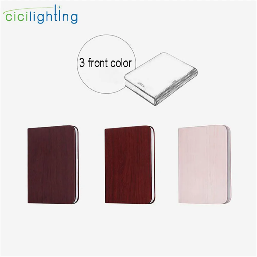 Regalo de cuero de la PU 2 W LED portátil lámpara de libro de carga USB plegable luz de noche flip lámpara mágica abajur luminaria lámparas luzes Regalo de cuero de la PU 2 W LED portátil lámpara de libro de carga USB plegable luz de noche flip lámpara mágica abajur luminaria lámparas luzes
