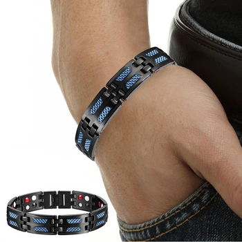 Bracelets Magnetiques Anti Douleurs Noir