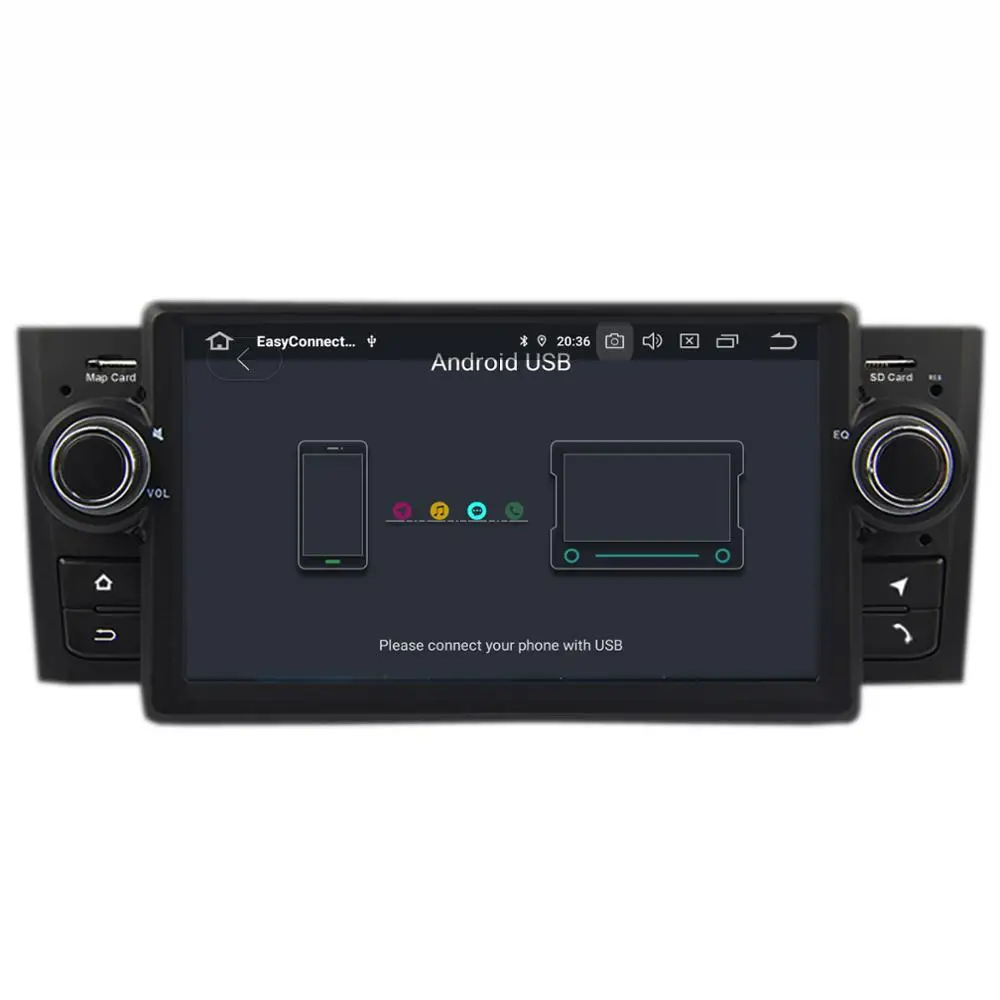 Discount COIKA PX6 Android 9.0 System Car Auto Stereo For Fiat Linea Grande Punto 2007-2013 4+64GB Recorder Radio GPS Navi WIFI BT Music 3