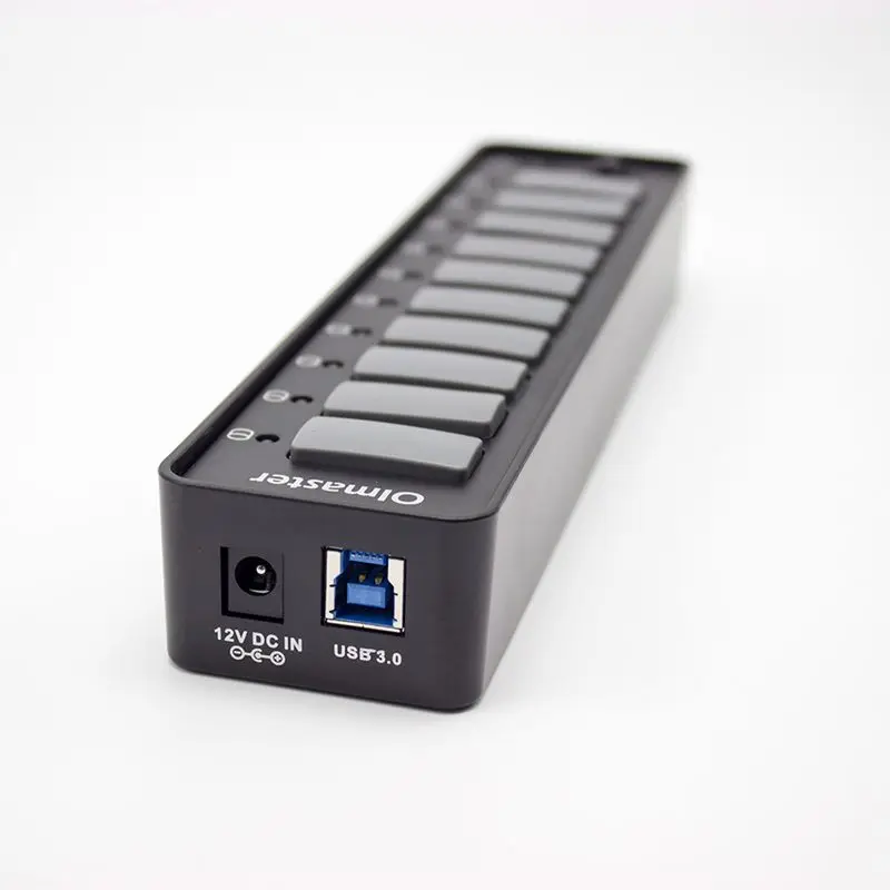 OIMASTER 10-Порты и разъёмы USB 3,0 концентраторы Портативный USB C концентратор USB-C до 3,0 концентратор USB3.0 с Мощность переключатель для Macbook настольный компьютер Plu