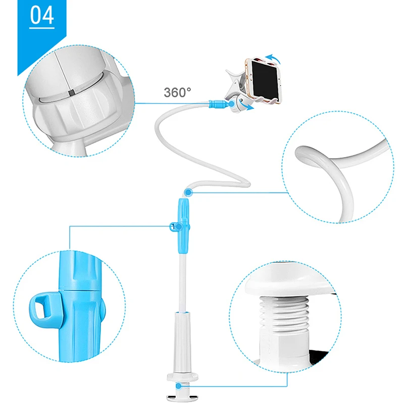 Gusgu универсальные стенты гибкий держатель ленивый мобильный телефон долго стоять руку кровать/Desktop клип кронштейн для Iphone/Xiaomi /Samsung