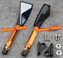 CNC Aluminum L&R Rear Side Mirrors For Yamaha YZF R1 R1000 2002-2008 & YZF R6 R600, Motorcycle Parts & Accessories, Orange