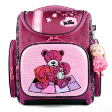 Nueva Moda DELUNE Niños Perros Lindo Oso de Dibujos Animados Niñas Mochilas escolares A Prueba de agua Plegable Mochilas Niños Bolsas Escuela Ortopédica