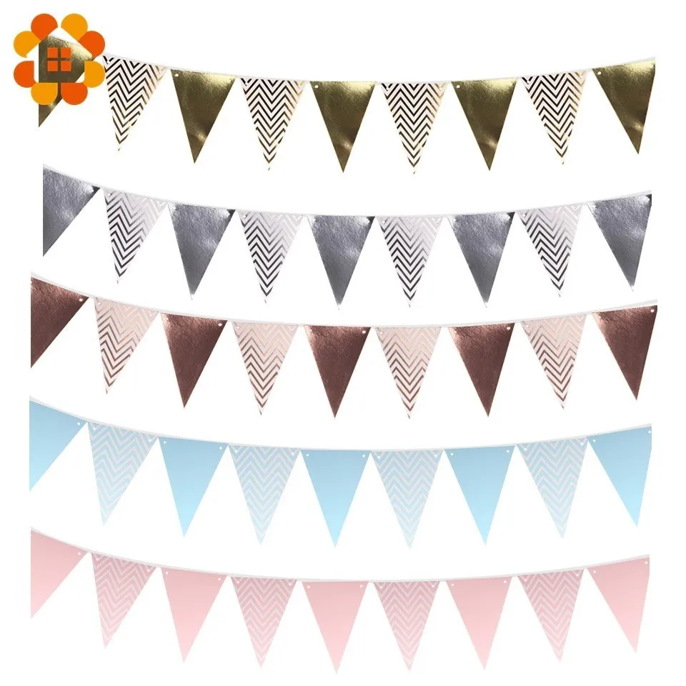 1 комплект Красивые Горячие штамповки баннеры свадебные с днем рождения украшения детский душ DIY бумажный флаг вечерние поставки