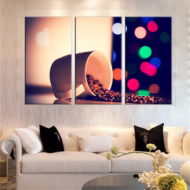 Paiting Minyak Dicetak Lukisan Gambar Biji Kopi Kanvas Dinding Paiting Minyak Dicetak Lukisan Gambar Biji Kopi Kanvas Dinding Dibingkai Untuk Ruang Tamu Hd