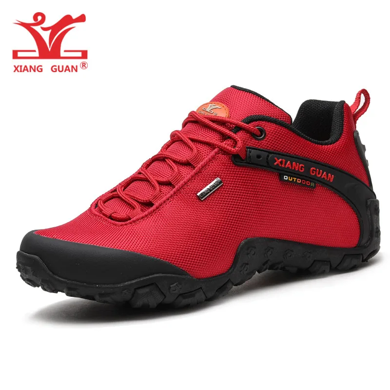 XIANG GUAN женские Треккинговые ботинки красные дышащие спортивные скалолазание горные уличные охотничьи Прогулочные кроссовки