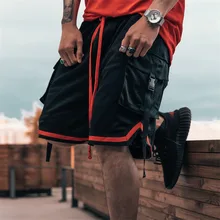 Мужские спортивные шорты с боковыми карманами, брюки для бодибилдинга, спортивные штаны для фитнеса, шорты для бега, повседневные спортивные мужские шорты