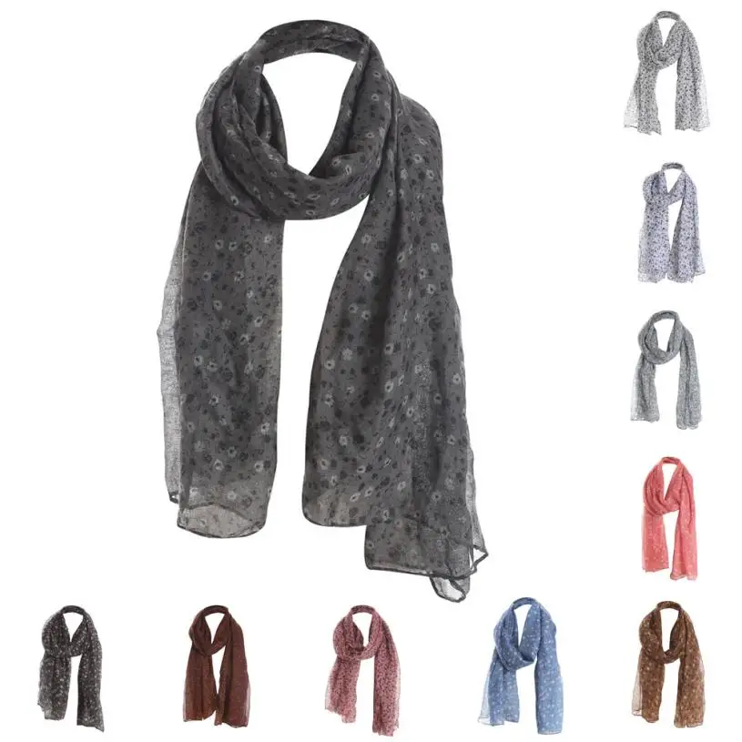 

Popular Women Ladies Print Pattern Lace Long Scarf Warm Wrap Shawl Comfortable Neckerchief Tippet Poncho Shawl Wrap Scarves