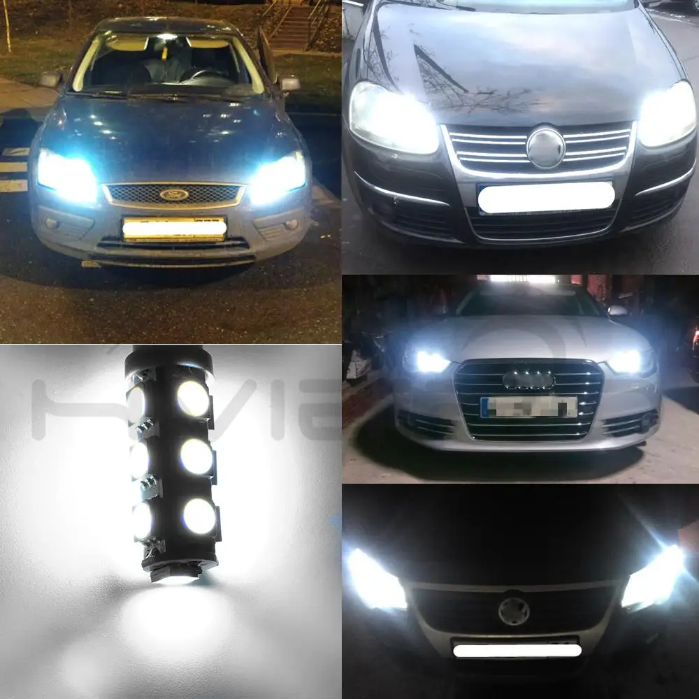 10X Белый T10 W5W светильник номерного знака Лампа багажника 13smd 194 168 192 автомобильный