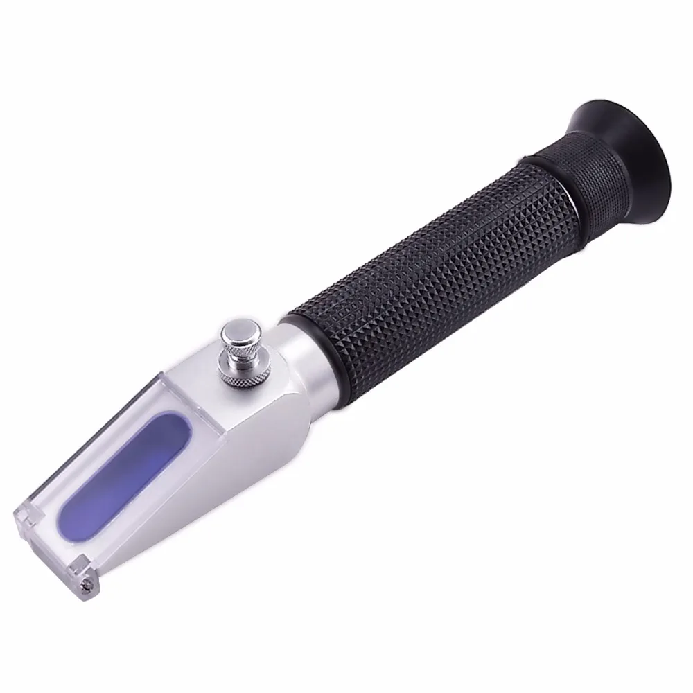 New Portable Handheld Salinity Refractometer 0 10 with ATC Aquarium Salt Hydrometer + Built in