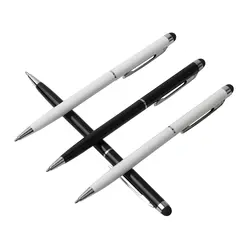 1 шт. GENKKY Лидер продаж 2 in1 тонкий сенсорный Стилус металлические шариковые ручки для емкостный сенсорный экран мобильного телефона wrting 0,7 мм