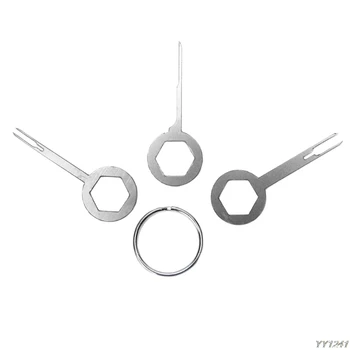 

3xCar Plug Terminal Removal Tool Picker Harness Wiring Crimp Connector Extractor Car wire check remove tool kits
