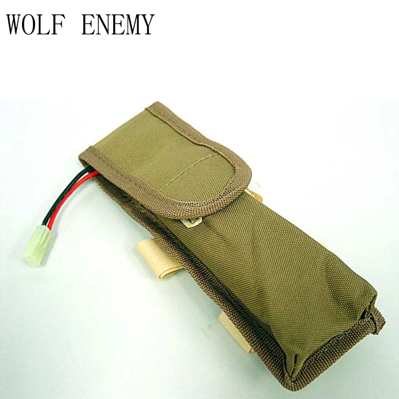 Military Airsoft AEG External Large Tactical Outdoor Nylon Battery Pouch Bag Packin Climbing