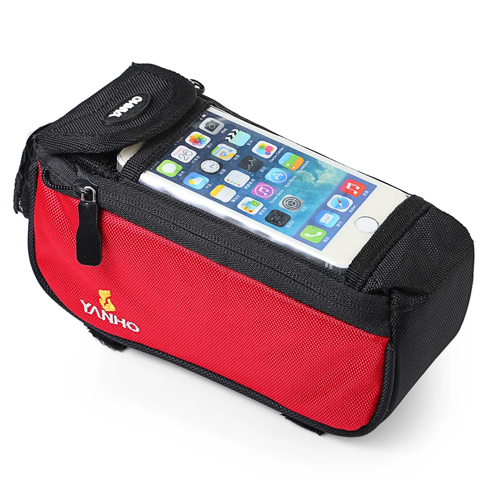 Flash Deal YANHO Cycling Bike Bicycle Phone Case Frame Front Tube Bag For iPhone 4/4S/5 Blue/Red/Gray /Black/ Orange 1
