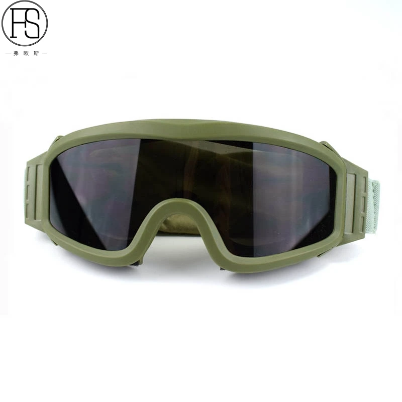Горячее предложение! Распродажа! Тактические очки военная защита Для Страйкбола Очки армейские очки для стрельбы для мотоцикла ветрозащитные защитные очки для военных игр 3 объектива - Цвет: Green