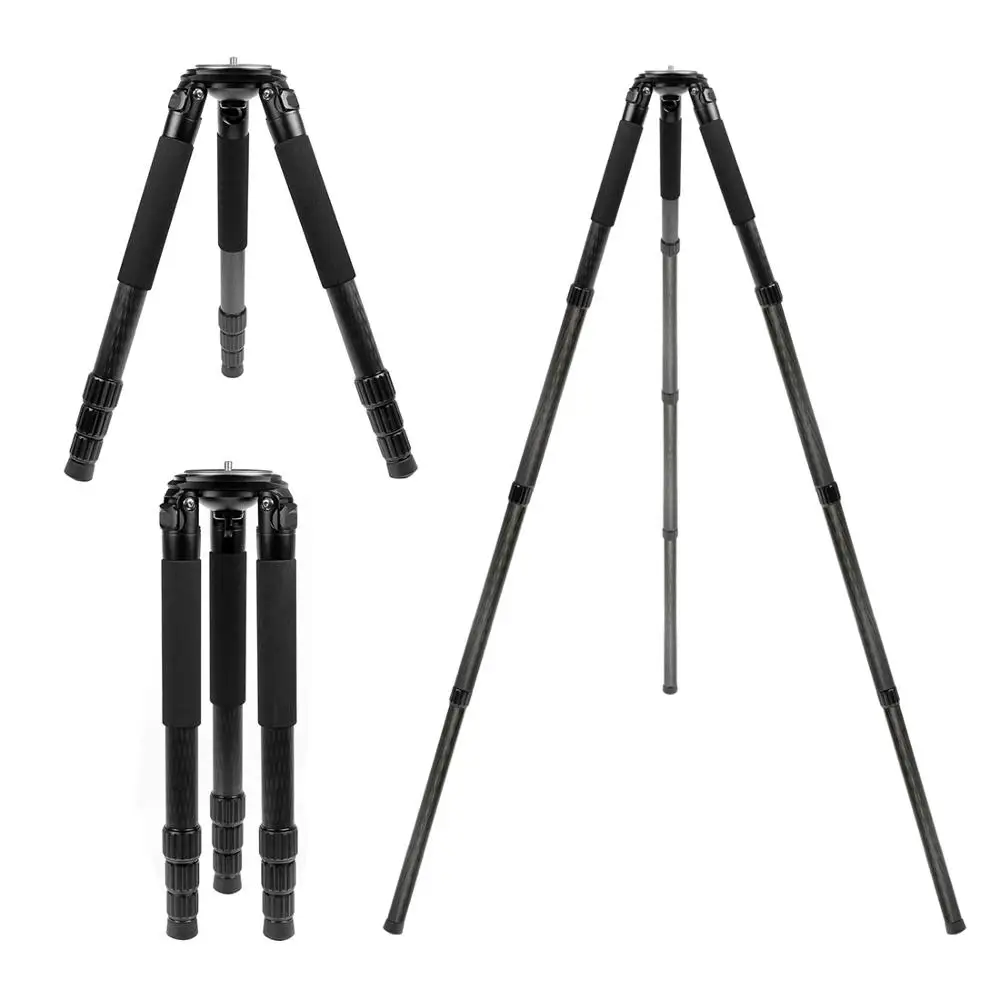  L404C Professional Carbon Fiber Tripod Bird Watching Without Mid-Axle 40mm Large Tube for Digital C