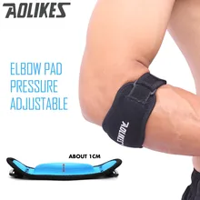 AOLIKES 1PCS font b Fitness b font Elbow Pad Tennis Badminton Coderas Muscle Pressurized Protective Adjustable