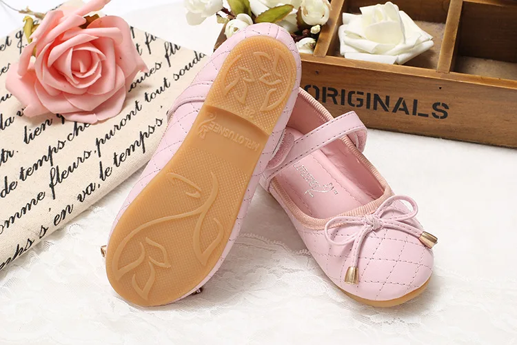 2018 Модная брендовая обувь принцессы для маленьких девочек на плоской подошве, кожаная обувь с бантом для маленьких детей, платье Мэри Джейн