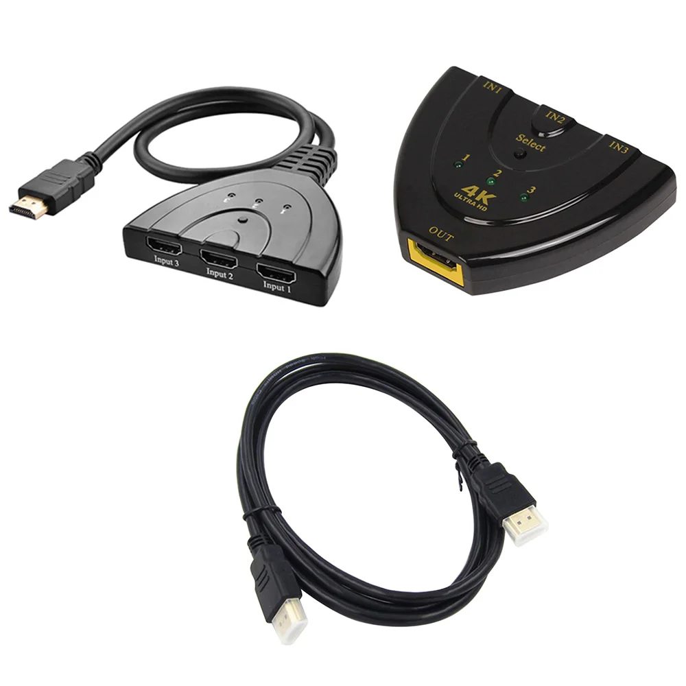 Новый разветвитель HDMI 3 в 1 хаб переключатель порта s для 1080P DVD HDTV Xbox PS3 PS4 мини