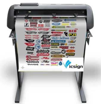 

Vicsign 24" HS630 Vinyl Cutting Cutter Plotters Machine Servo Motors Semi-Automatic Contour Graphics Motor Decals Plotters