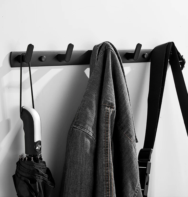 Белый/черный окрашенные настенные крючки для одежды висячие навесные полотенца крюк одежда крючок аксессуары для ванной шляпа крюк