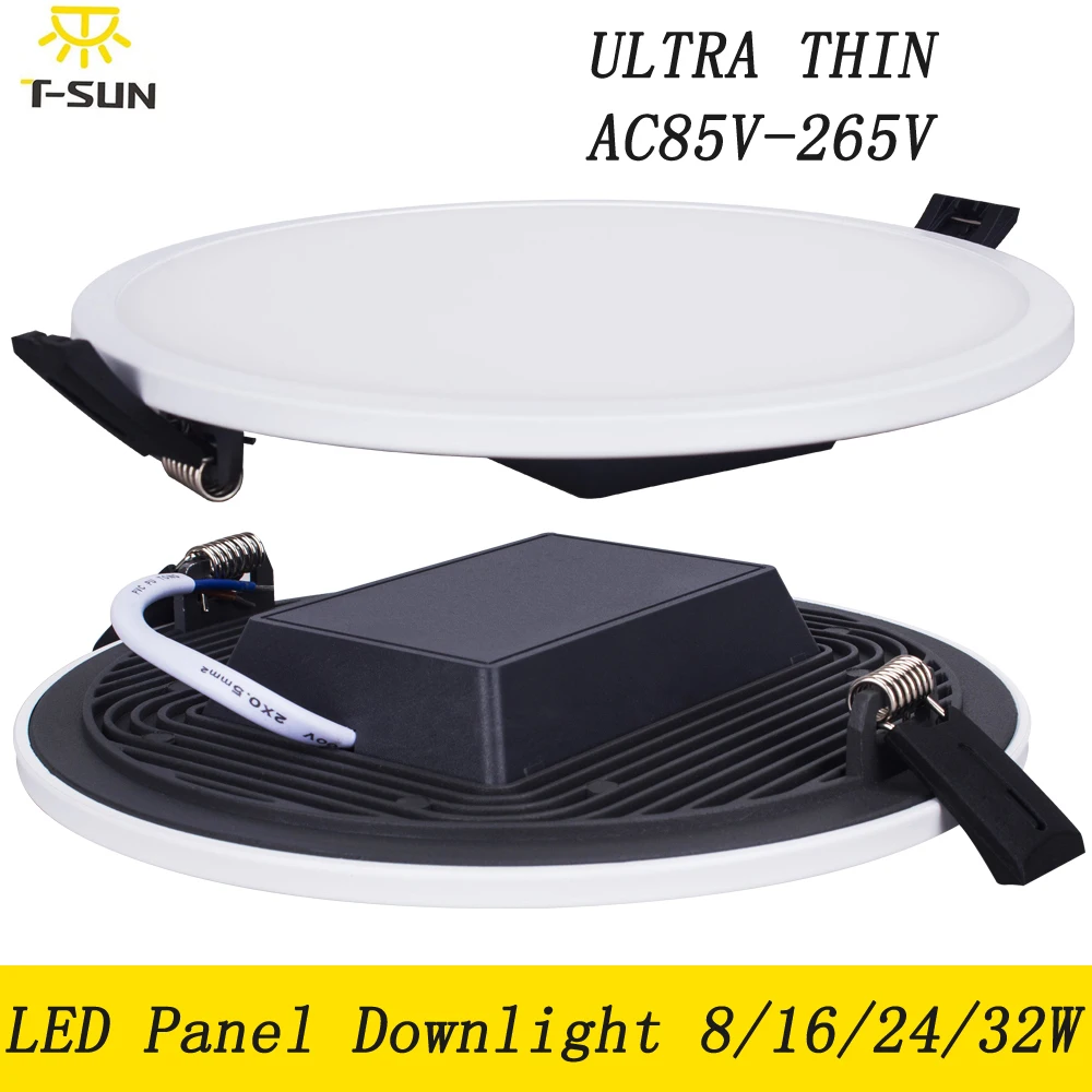

Ultra-thin LED Panel Light 8W 16W 24W 32W Downlight LED Round LED Ceiling Recessed for Home LED Ceiling Panel SMD 4014