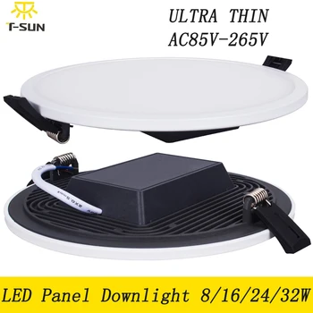 

Ultra-thin LED Panel Light 8W 16W 24W 32W Downlight LED Round LED Ceiling Recessed for Home LED Ceiling Panel SMD 4014