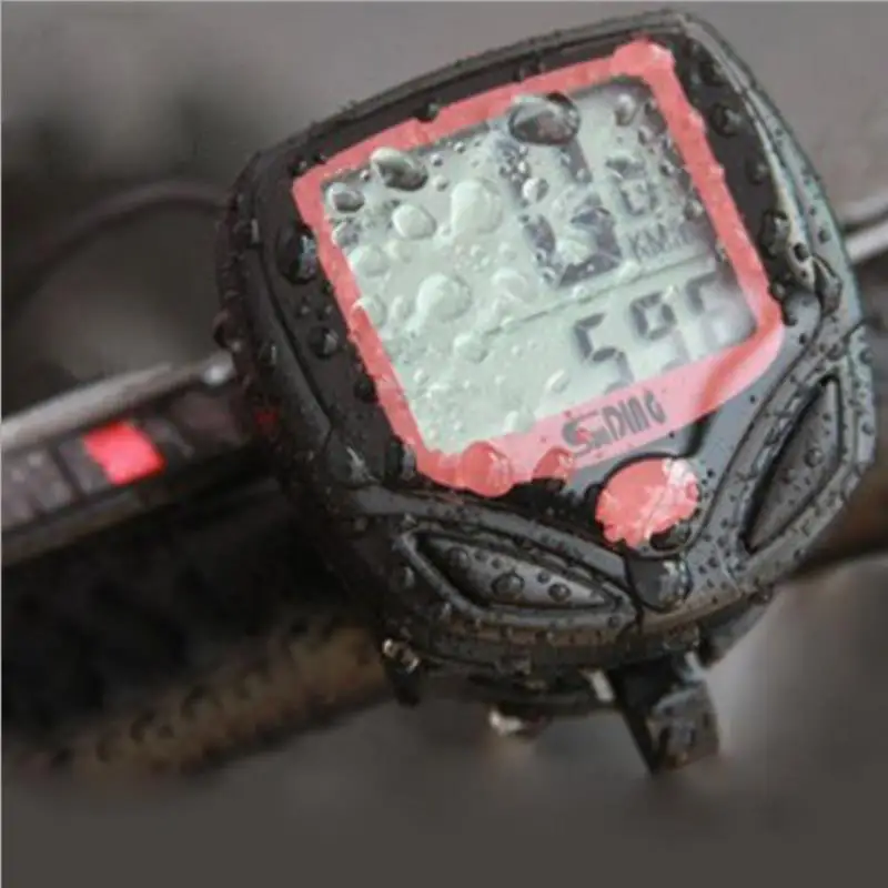 1Pcs Bicycle Computer With LCD Digital Display Waterproof Bicycle Wired Odometer Speedometer Cycling Stopwatch Bike Accessories