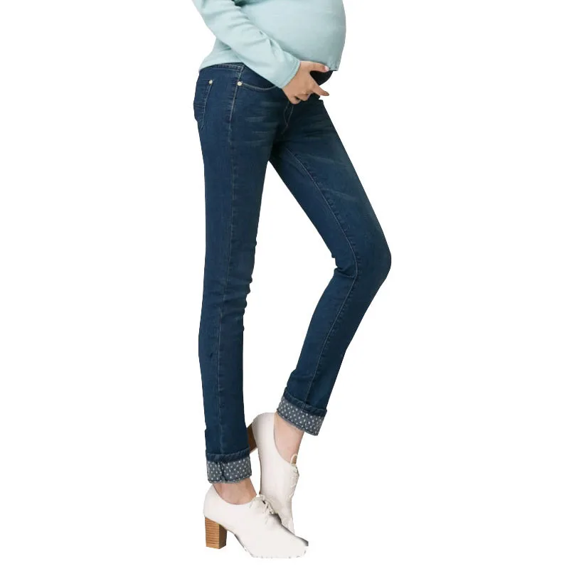 

Denim Maternity Jeans Prop Belly Pants For Pregnant Women Clothes Nursing Overalls Pregnancy Trousers Clothing Long Pants 2019