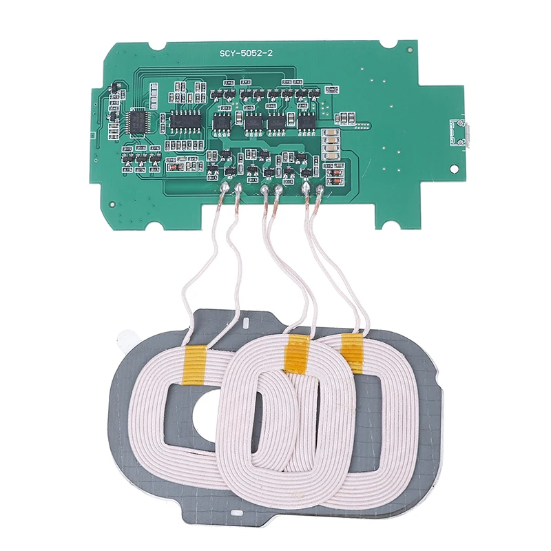 DIY 3 катушки Qi Беспроводное зарядное устройство PCBA печатная плата 5 В/2A Qi Беспроводная зарядка стандартные аксессуары 1 шт