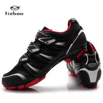 

TIEBAO MTB Cycling Shoes Color Black and Blue Outdoor Mountain Bike Shoes Indoor Bicycle Shoes For Men And Women 5-1428