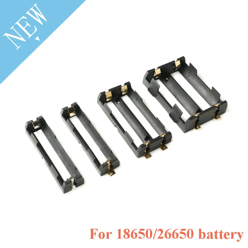 

1x 2x 18650 2x26650 Series Batteries Holder Box Storage Case Container With Bronze Pins Drop Ship