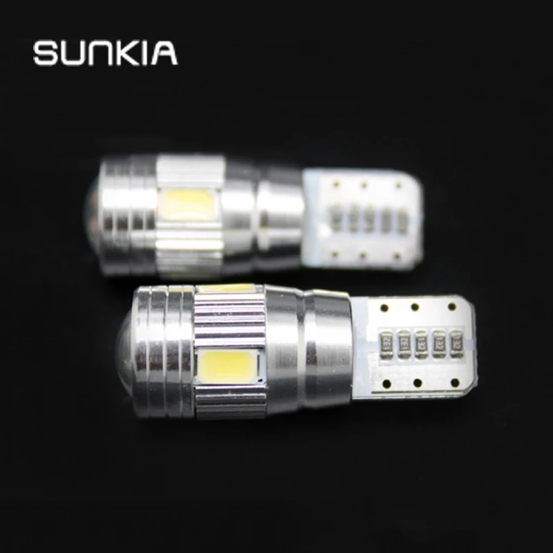 2 قطعة/زوج sunkia t10 في canbus خطأ الباردة الأبيض شحن لمبة w5w smd 5630 عدسة الإسقاط الألمنيوم ل vw bmw بنز 2 قطعة/زوج sunkia t10 في canbus خطأ الباردة الأبيض شحن لمبة w5w smd 5630 عدسة الإسقاط الألمنيوم ل vw bmw بنز