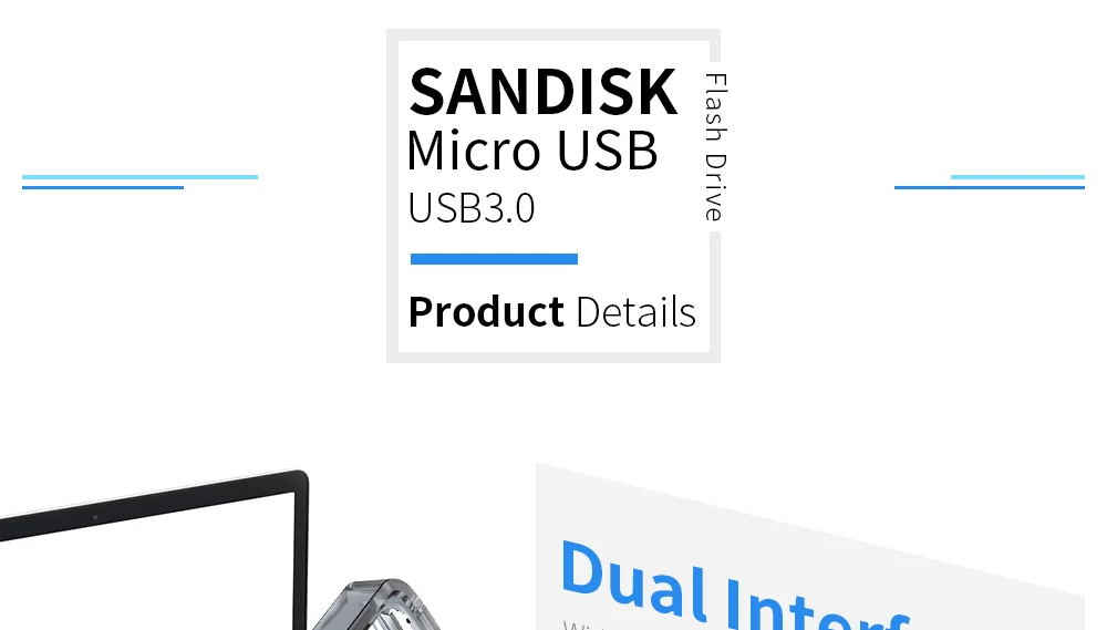 sandisk sdd3 экстремально высокая скорость 150 м/с двойной OTG USB флеш-накопитель 64 Гб 128 ГБ 32 ГБ 16 ГБ флеш-накопитель USB3.0 Флешка Подлинная