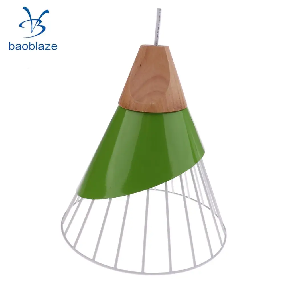 E27 Chandelier Shade Decor Home Iron Wood Lighting Chandelier Fixture