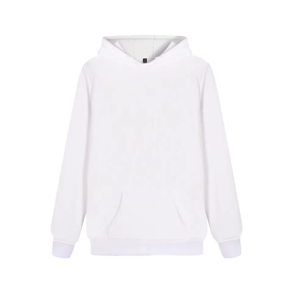 Men's Charming Pullover Hooded Sweatshirt White