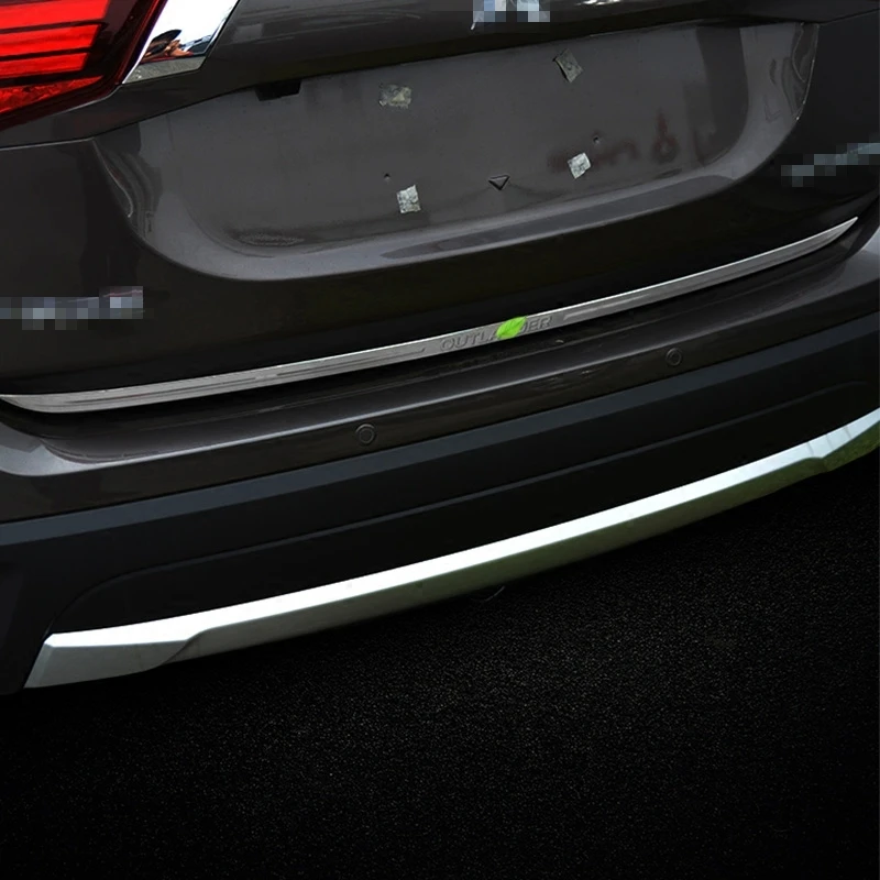 Для Mitsubishi Outlander 2013 2017 из нержавеющей стали задняя защитная накладка на багажник