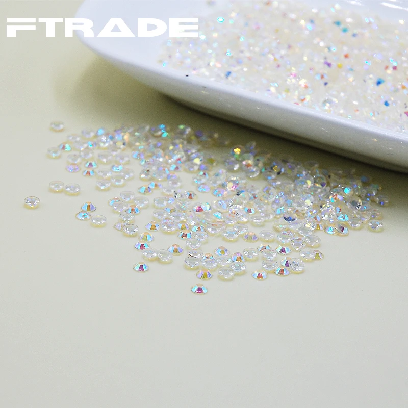 

13 Jelly AB Color Nail Art Resin Rhinestones 2mm 3mm 4mm Flatback Non HotFix Stones 5000Pcs Strass For 3D Nails DIY Decoration