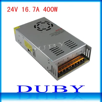 

2pcs/lot 24V 16.7A 400W Switching power supply Driver For LED Light Strip Display AC100-240V Factory Supplier Free shipping