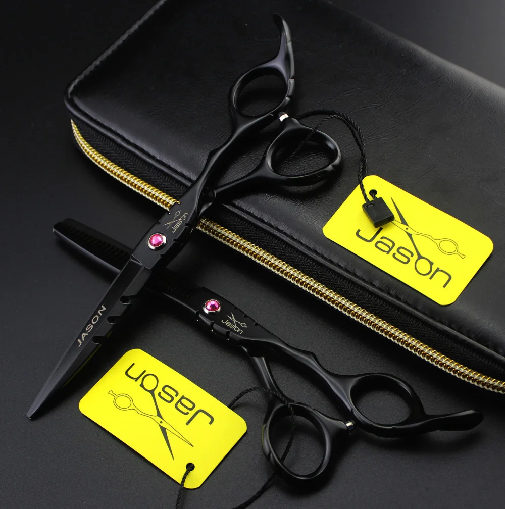 

5.5 INCH Brand Jason TOP GRADE Hairdressing Scissors 440C Professional Barbers Cutting Scissors Thinning Shears Hair Scissors