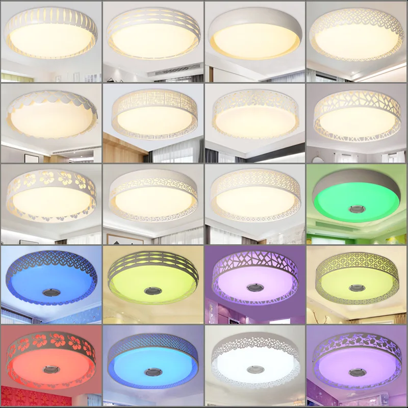New RGBW Music LED ceiling Light with Bluetooth control Color Changing Lighting led ceiling lamp