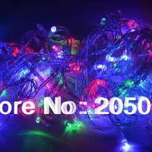 5 шт./лот 50 м 400 Светодиодов Фея огни строки 220 В ЕС Plug для свадьбы Рождество вечер Фея свет гирлянда рождественские украшения-красочные