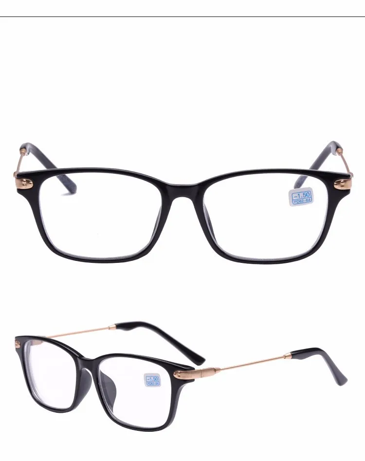 Peekaboo, бренд, высокое качество, дешевые очки по рецепту для мужчин, студенческие-2-1,5, скидка, очки для близорукости, женские, минус, черные