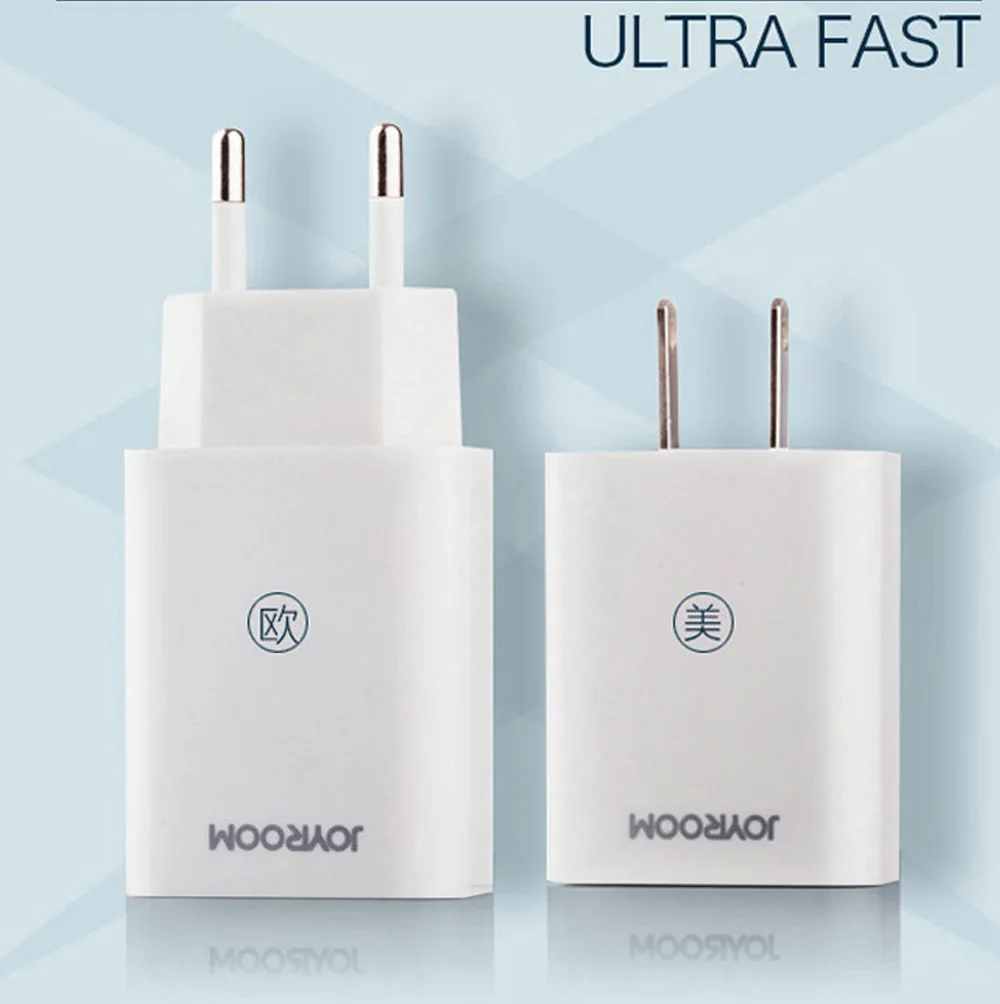 High quality Quick Charge 5V 2.4A 2 port Dual Mobile Phone Travel USB Wall Charger in EU PLug US PLug for iPhone Android