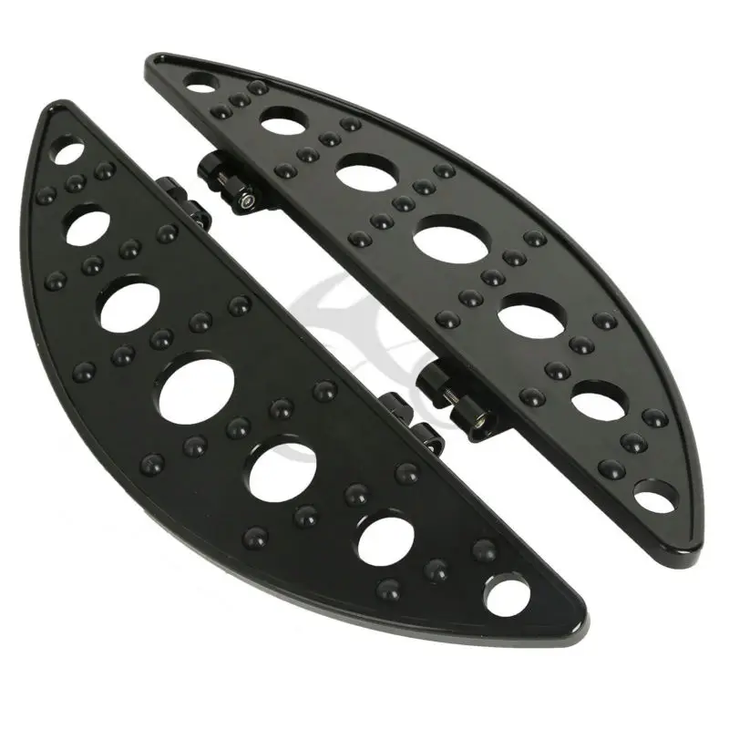 Motorcycle Front Driver Half Moon Floorboard Footboard For Harley Touring Road King Glide 1986-Up Electra Softail Fatboy | Автомобили и