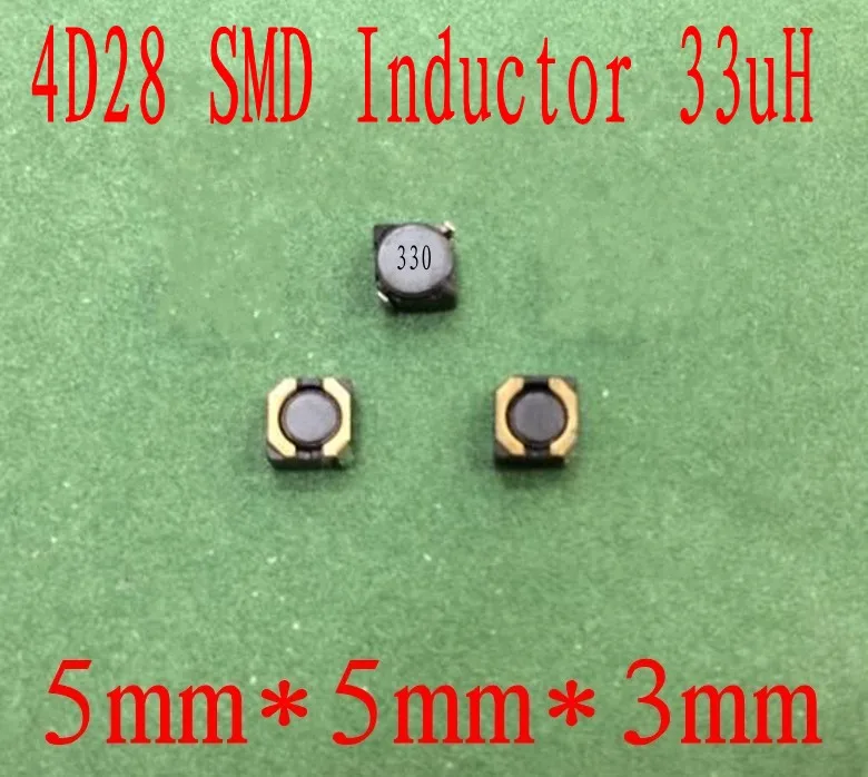 1000 шт./лот SMD Силовые индукторы 33UH 4D28 экранированная катушка индуктивности 5*5*3 мм