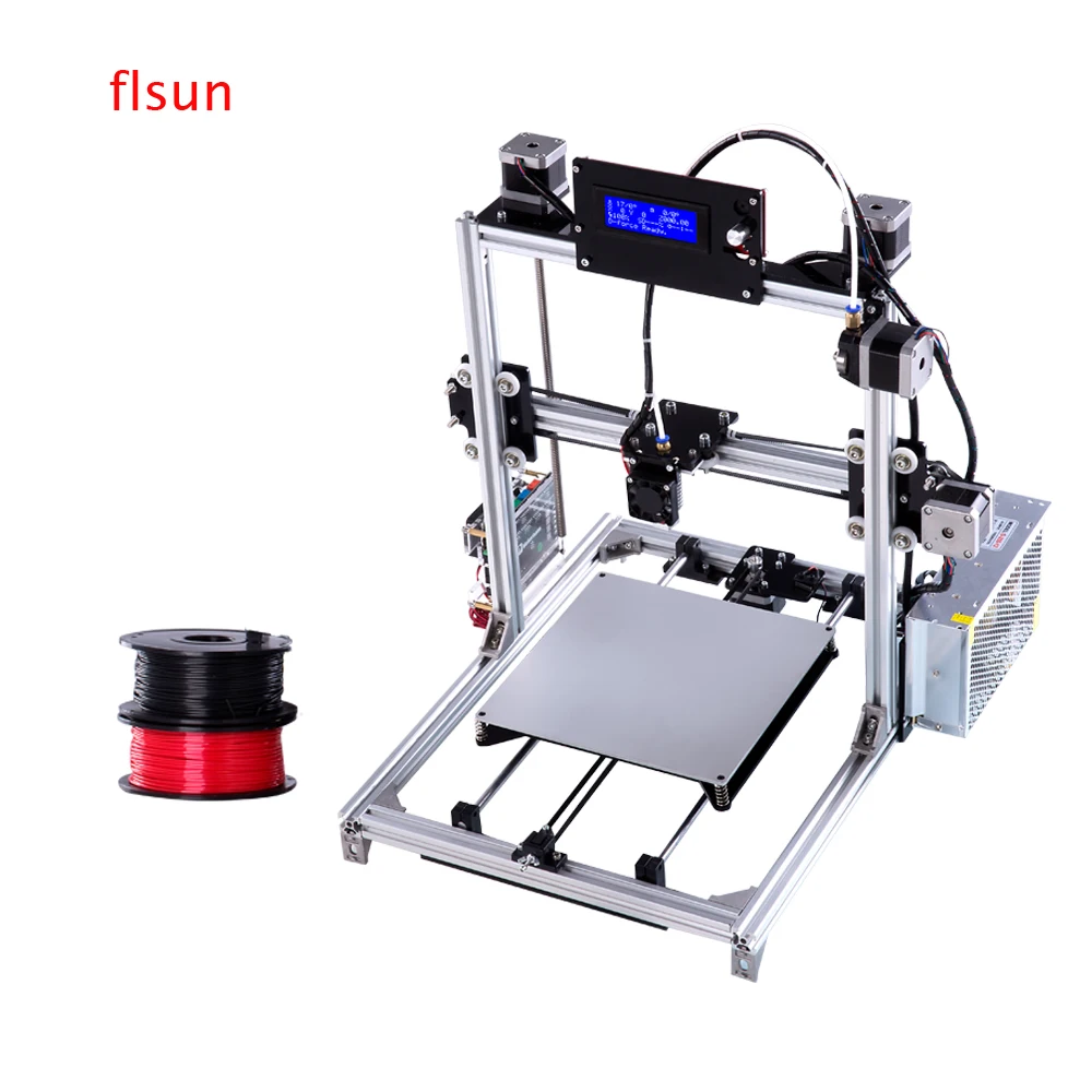 aluminium prusa i3 3d printer large printing size high precision sliver 3d printer kit with heated bed two rolls filament - Rolling Bed Frame aluminium prusa i3 3d printer large printing size high precision sliver 3d printer kit with heated bed two rolls filament - Rolling Bed Frame