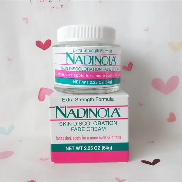 

Extra strength formula Nadinola skin discoloration fade cream 64g acne removing